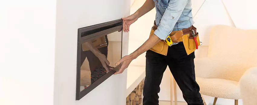 Metal Fireplace Installation in Iowa City, Iowa