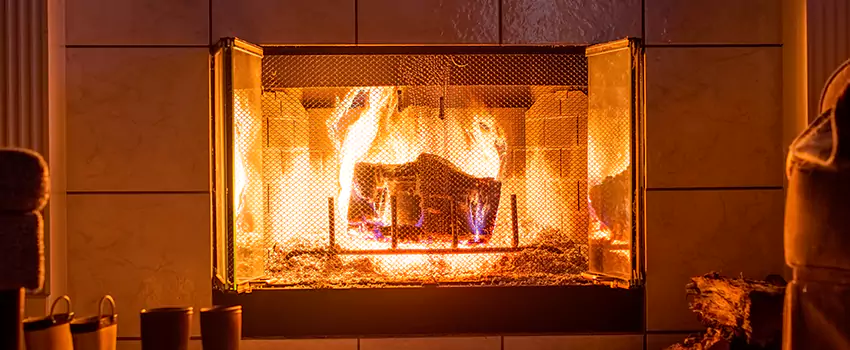 Mendota Hearth Landscape Fireplace Installation in Iowa City, Iowa