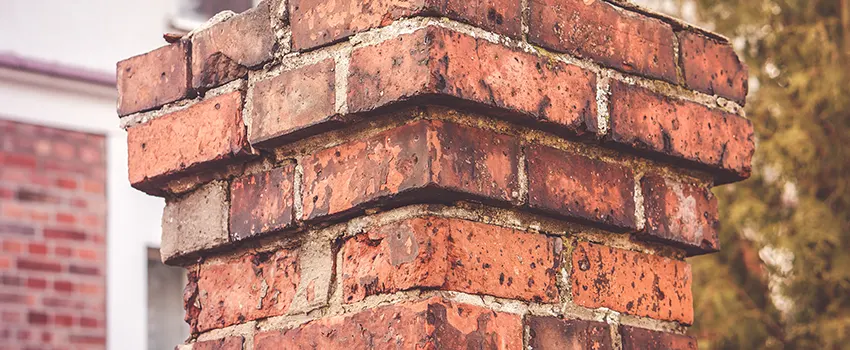 Cracked Chimney Bricks Repair Cost in Iowa City, Iowa