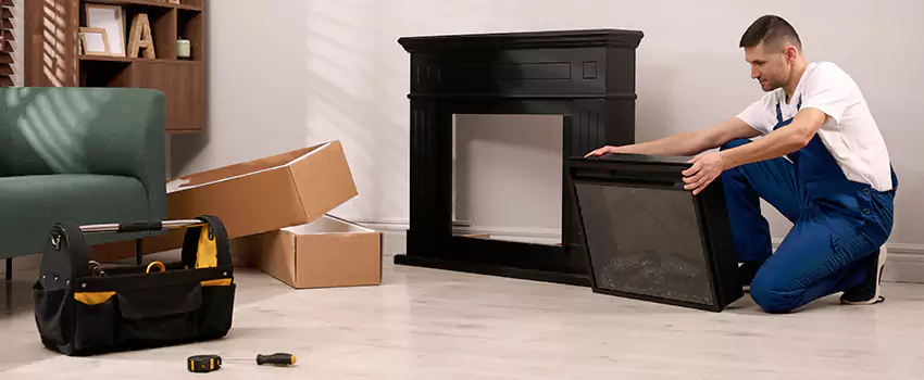 Old Rusted Metal Fireplace Repair And Replacement in Iowa City, IA